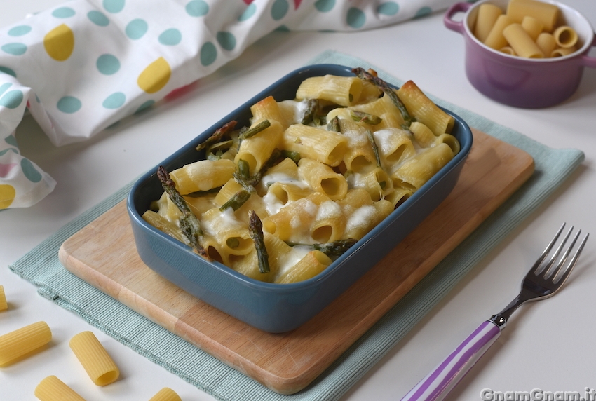 Pasta al forno con asparagi