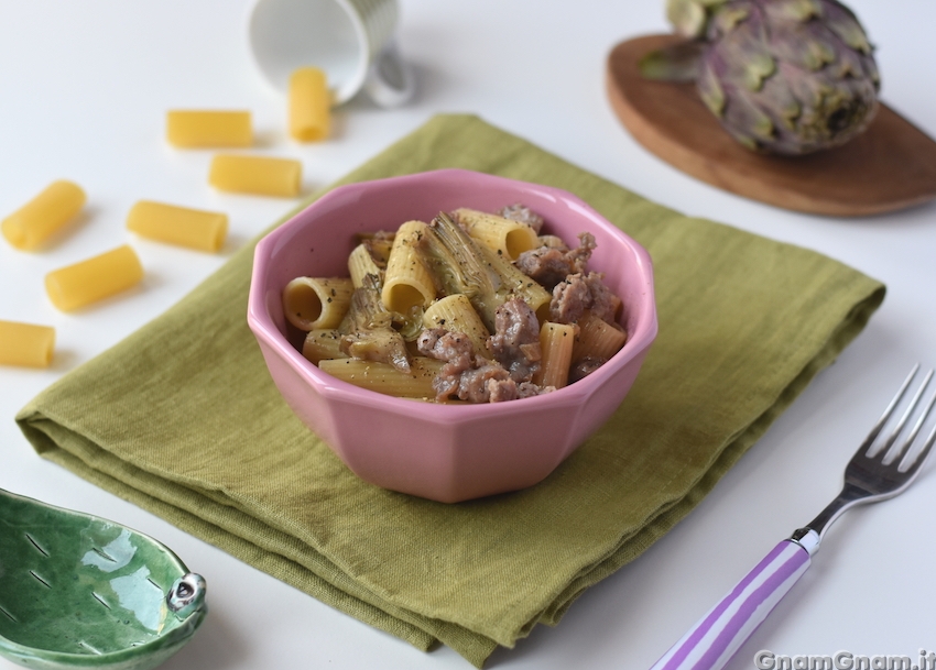 Pasta salsicce e carciofi