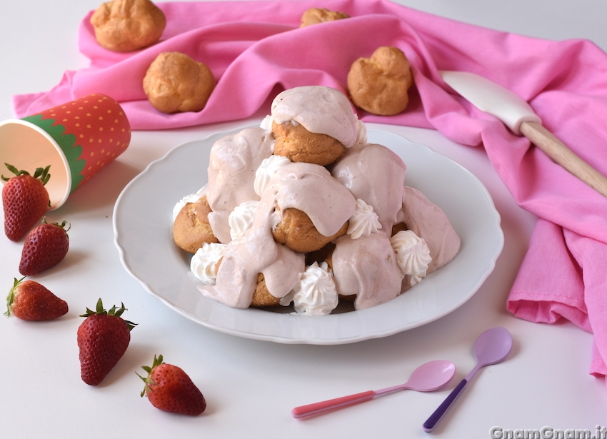 Profiteroles alle fragole