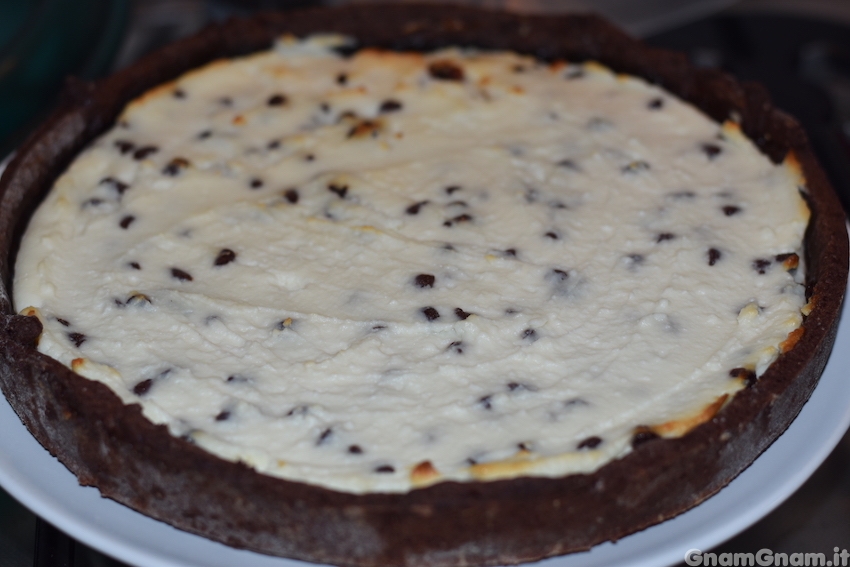Crostata con ovetti di cioccolato Foto finale
