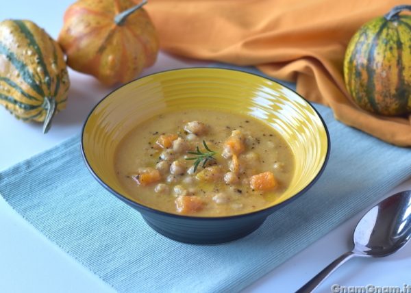 Zuppa di ceci e zucca