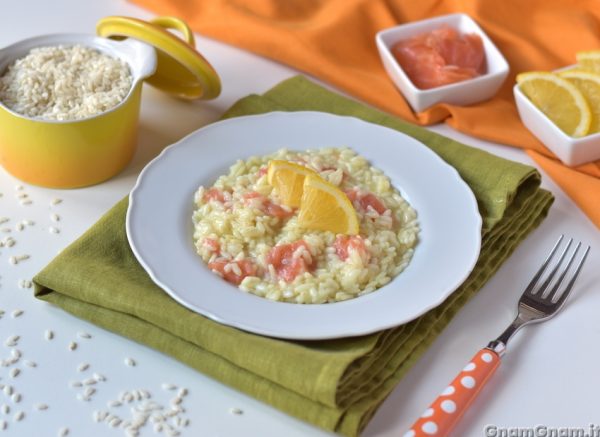 Risotto al salmone e limone