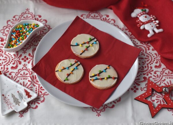 Biscotti lucine di Natale