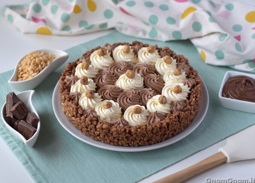 Crostata riso soffiato e mascarpone