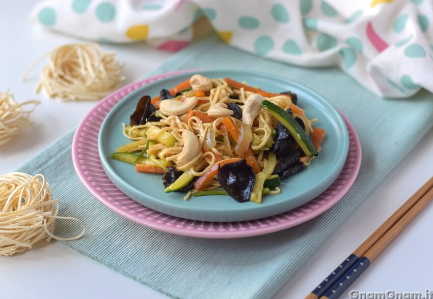 Noodles con verdure