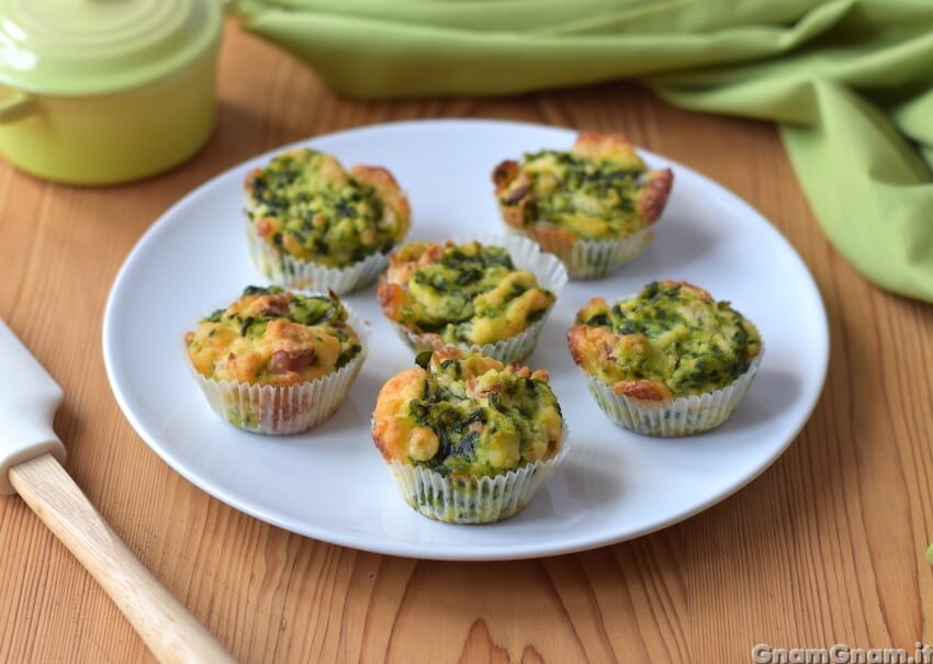 Muffin spinaci e speck