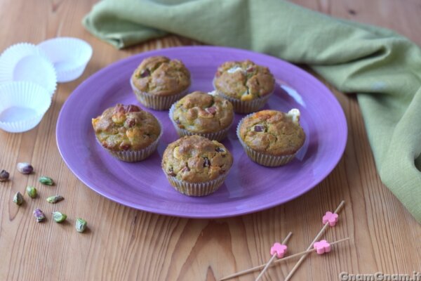 Muffin mortadella e pistacchio