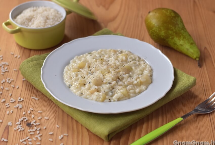 Risotto pere e gorgonzola