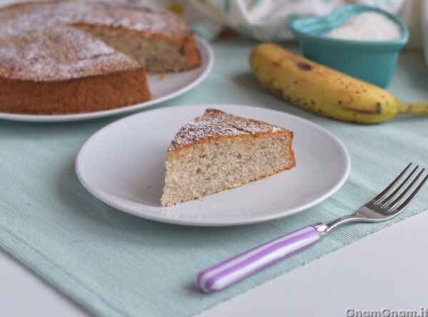 Torta banane e cocco senza uova