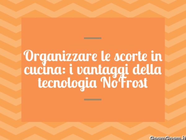 Organizzare le scorte in cucina: i vantaggi della tecnologia NoFrost